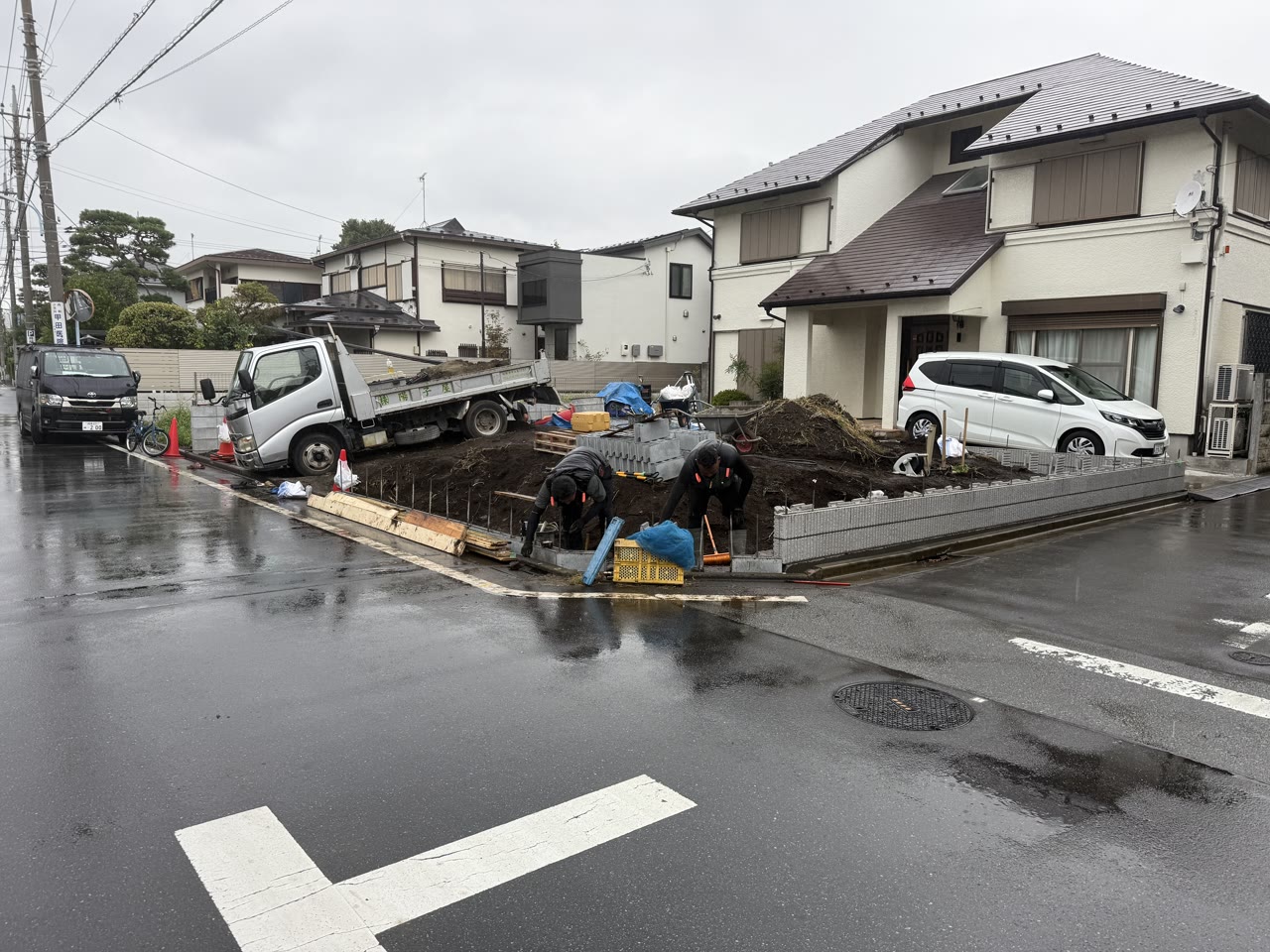 先行ブロック造成